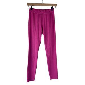 Alo Yoga Pink Ribbed High-Waist 7/8 Blissful Leggings